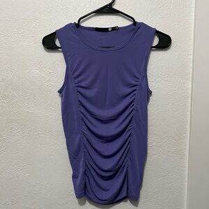 Purple Rutched Tank Top